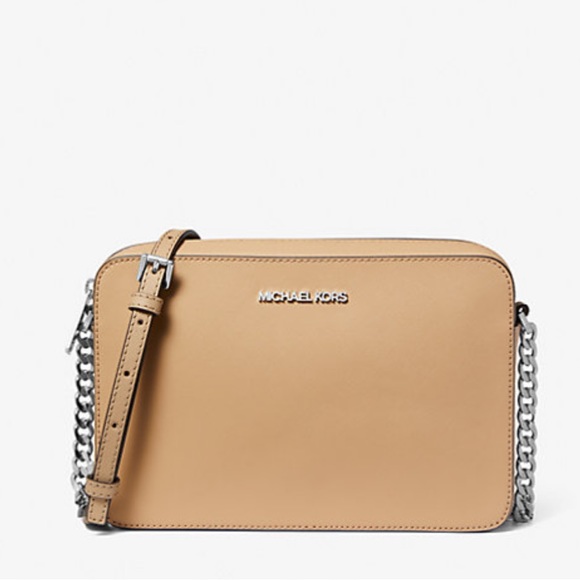 Michael Kors Jet Set Item Large East West Zip Crossbody Leather Camel
NWT - Picture 2 of 4